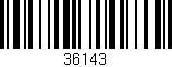 Código de barras (EAN, GTIN, SKU, ISBN): '36143'