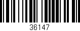 Código de barras (EAN, GTIN, SKU, ISBN): '36147'