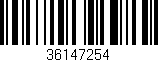 Código de barras (EAN, GTIN, SKU, ISBN): '36147254'