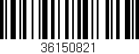 Código de barras (EAN, GTIN, SKU, ISBN): '36150821'