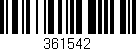 Código de barras (EAN, GTIN, SKU, ISBN): '361542'