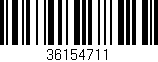 Código de barras (EAN, GTIN, SKU, ISBN): '36154711'