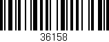 Código de barras (EAN, GTIN, SKU, ISBN): '36158'