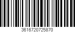 Código de barras (EAN, GTIN, SKU, ISBN): '3616720725870'