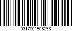 Código de barras (EAN, GTIN, SKU, ISBN): '3617081585356'