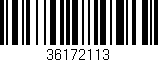 Código de barras (EAN, GTIN, SKU, ISBN): '36172113'
