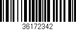 Código de barras (EAN, GTIN, SKU, ISBN): '36172342'