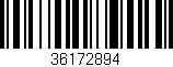 Código de barras (EAN, GTIN, SKU, ISBN): '36172894'