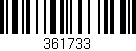Código de barras (EAN, GTIN, SKU, ISBN): '361733'