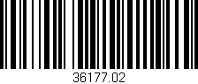 Código de barras (EAN, GTIN, SKU, ISBN): '36177.02'