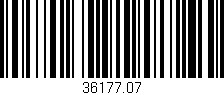 Código de barras (EAN, GTIN, SKU, ISBN): '36177.07'