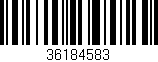 Código de barras (EAN, GTIN, SKU, ISBN): '36184583'