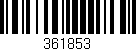 Código de barras (EAN, GTIN, SKU, ISBN): '361853'