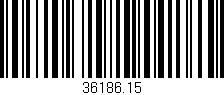 Código de barras (EAN, GTIN, SKU, ISBN): '36186.15'