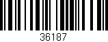 Código de barras (EAN, GTIN, SKU, ISBN): '36187'