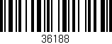 Código de barras (EAN, GTIN, SKU, ISBN): '36188'