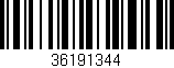 Código de barras (EAN, GTIN, SKU, ISBN): '36191344'