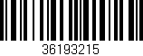 Código de barras (EAN, GTIN, SKU, ISBN): '36193215'