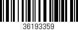 Código de barras (EAN, GTIN, SKU, ISBN): '36193359'