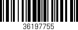 Código de barras (EAN, GTIN, SKU, ISBN): '36197755'