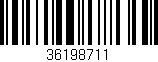 Código de barras (EAN, GTIN, SKU, ISBN): '36198711'