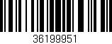 Código de barras (EAN, GTIN, SKU, ISBN): '36199951'