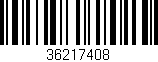 Código de barras (EAN, GTIN, SKU, ISBN): '36217408'