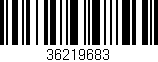 Código de barras (EAN, GTIN, SKU, ISBN): '36219683'