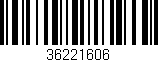 Código de barras (EAN, GTIN, SKU, ISBN): '36221606'