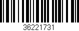 Código de barras (EAN, GTIN, SKU, ISBN): '36221731'