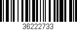 Código de barras (EAN, GTIN, SKU, ISBN): '36222733'