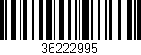 Código de barras (EAN, GTIN, SKU, ISBN): '36222995'