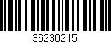 Código de barras (EAN, GTIN, SKU, ISBN): '36230215'