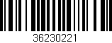 Código de barras (EAN, GTIN, SKU, ISBN): '36230221'