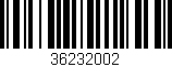 Código de barras (EAN, GTIN, SKU, ISBN): '36232002'