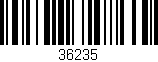 Código de barras (EAN, GTIN, SKU, ISBN): '36235'