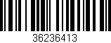 Código de barras (EAN, GTIN, SKU, ISBN): '36236413'