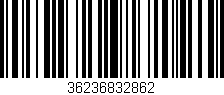Código de barras (EAN, GTIN, SKU, ISBN): '36236832862'