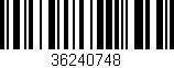 Código de barras (EAN, GTIN, SKU, ISBN): '36240748'