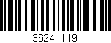 Código de barras (EAN, GTIN, SKU, ISBN): '36241119'