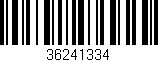 Código de barras (EAN, GTIN, SKU, ISBN): '36241334'