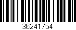 Código de barras (EAN, GTIN, SKU, ISBN): '36241754'