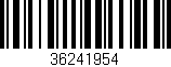 Código de barras (EAN, GTIN, SKU, ISBN): '36241954'