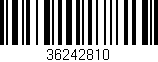 Código de barras (EAN, GTIN, SKU, ISBN): '36242810'