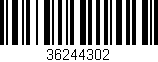 Código de barras (EAN, GTIN, SKU, ISBN): '36244302'