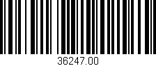 Código de barras (EAN, GTIN, SKU, ISBN): '36247.00'