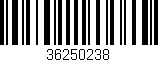 Código de barras (EAN, GTIN, SKU, ISBN): '36250238'