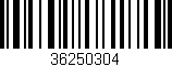 Código de barras (EAN, GTIN, SKU, ISBN): '36250304'