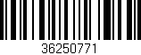 Código de barras (EAN, GTIN, SKU, ISBN): '36250771'