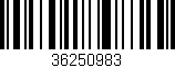 Código de barras (EAN, GTIN, SKU, ISBN): '36250983'